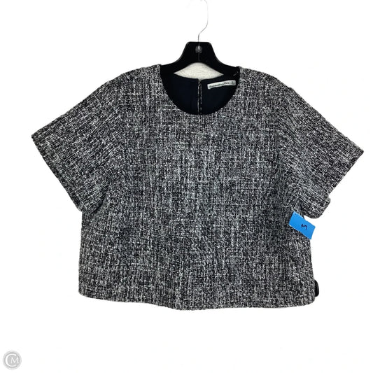 Top Short Sleeve By Abercrombie And Fitch In Black & White, Size: Xl