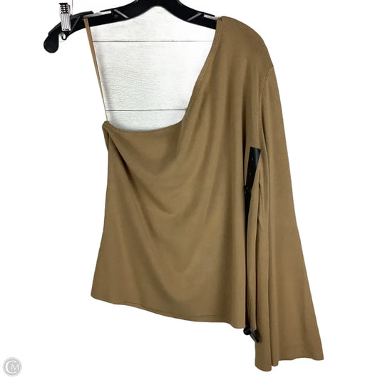 Top Long Sleeve By Banana Republic In Brown, Size: L
