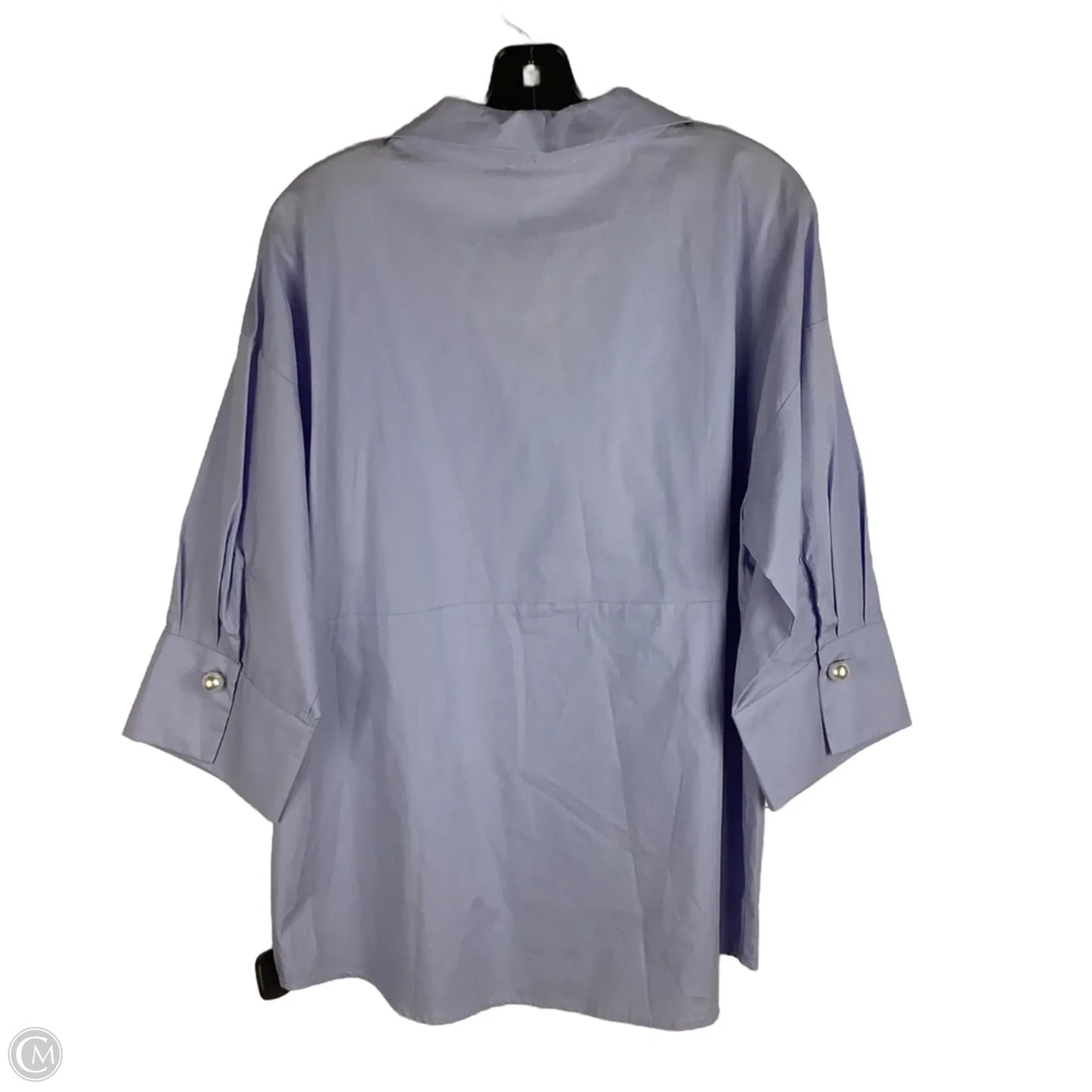 Top Long Sleeve By Entro In Blue, Size: L