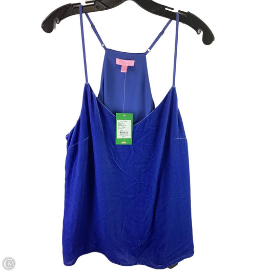 Top Sleeveless Designer By Lilly Pulitzer In Blue, Size: L