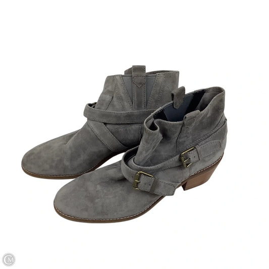 Boots Leather By Cole-haan In Grey, Size: 9