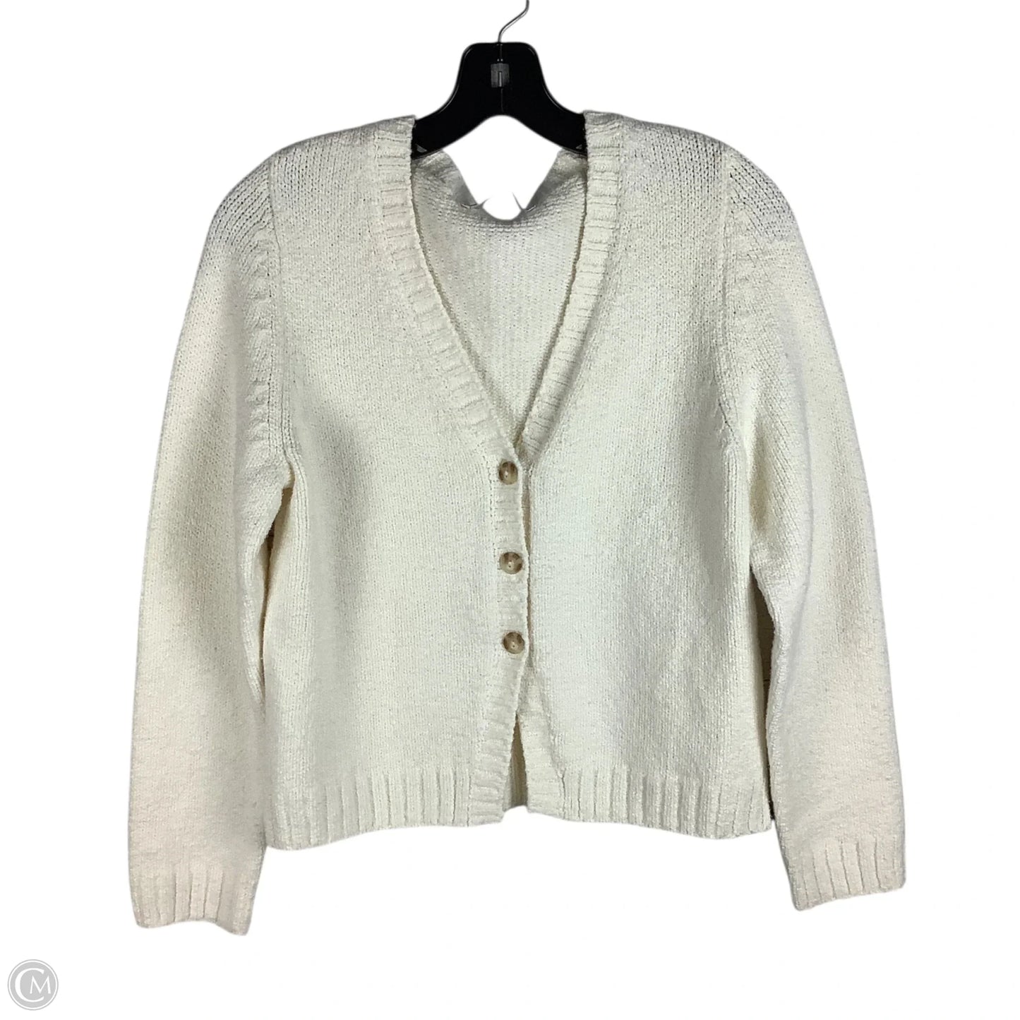 Sweater Cardigan By Abercrombie And Fitch In Cream, Size: M