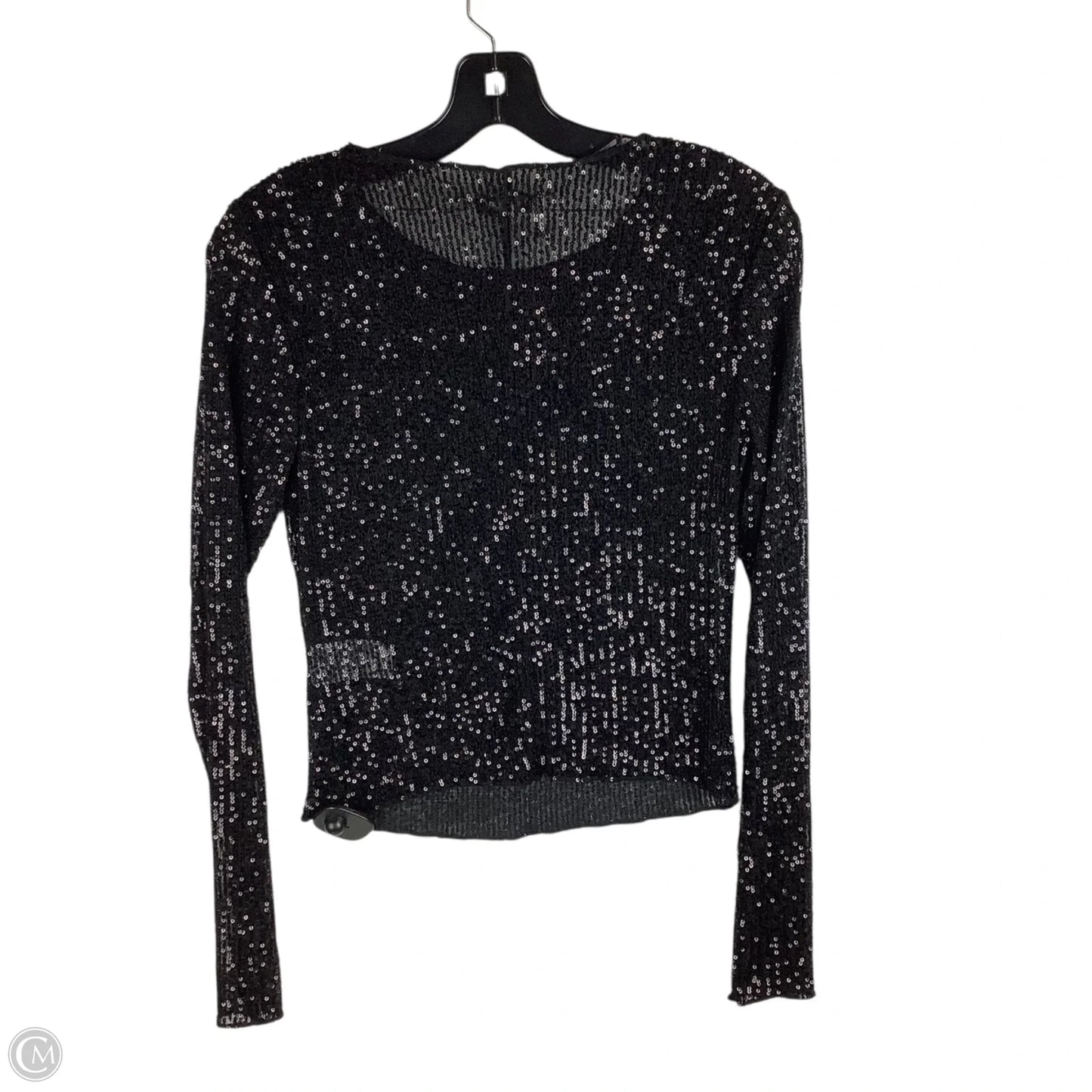 Top Long Sleeve Basic By Francesca's In Black, Size: M