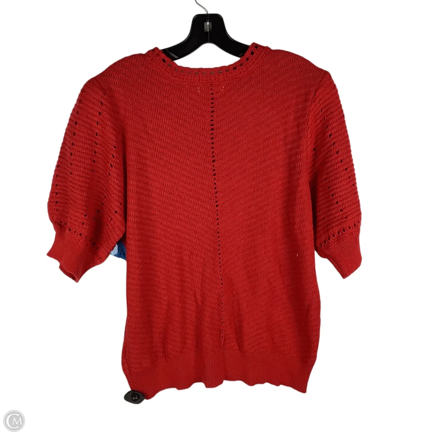 Sweater Short Sleeve By Knox Rose In Red, Size: Xl