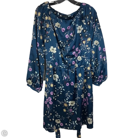 Dress Casual Short By Ann Taylor In Blue, Size: Xlp