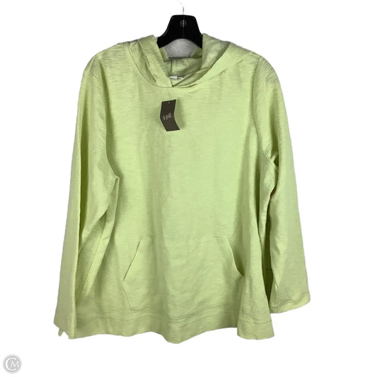 Sweatshirt Hoodie By J. Jill In Yellow, Size: 2x