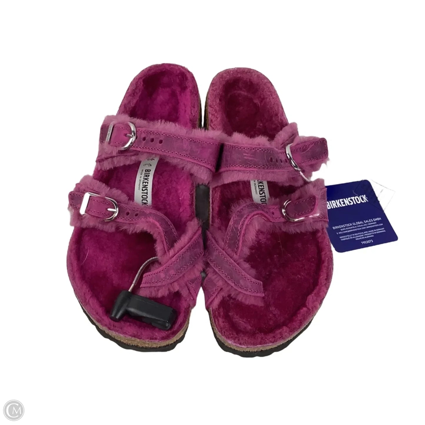 Sandals Flats By Birkenstock In Purple, Size: 5 (36)