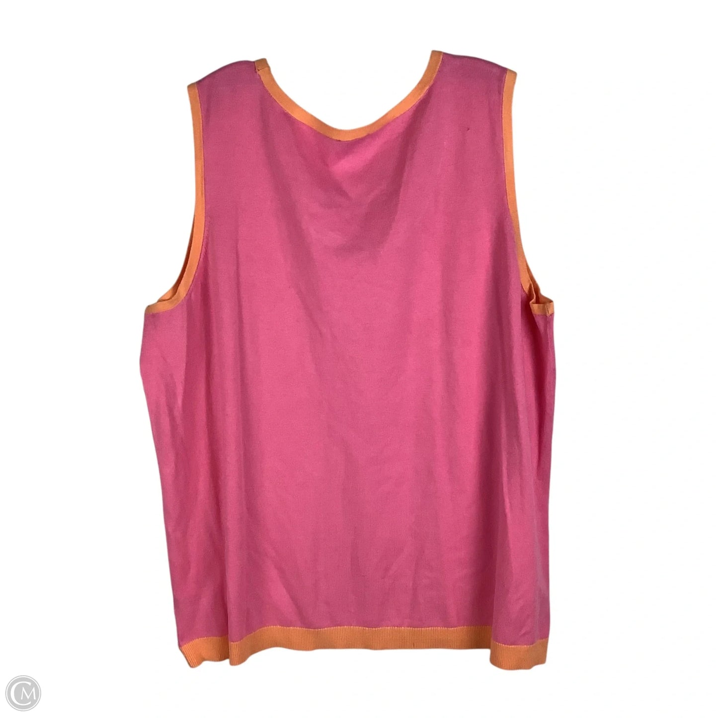 Top Sleeveless By Talbots In Pink, Size: 3x