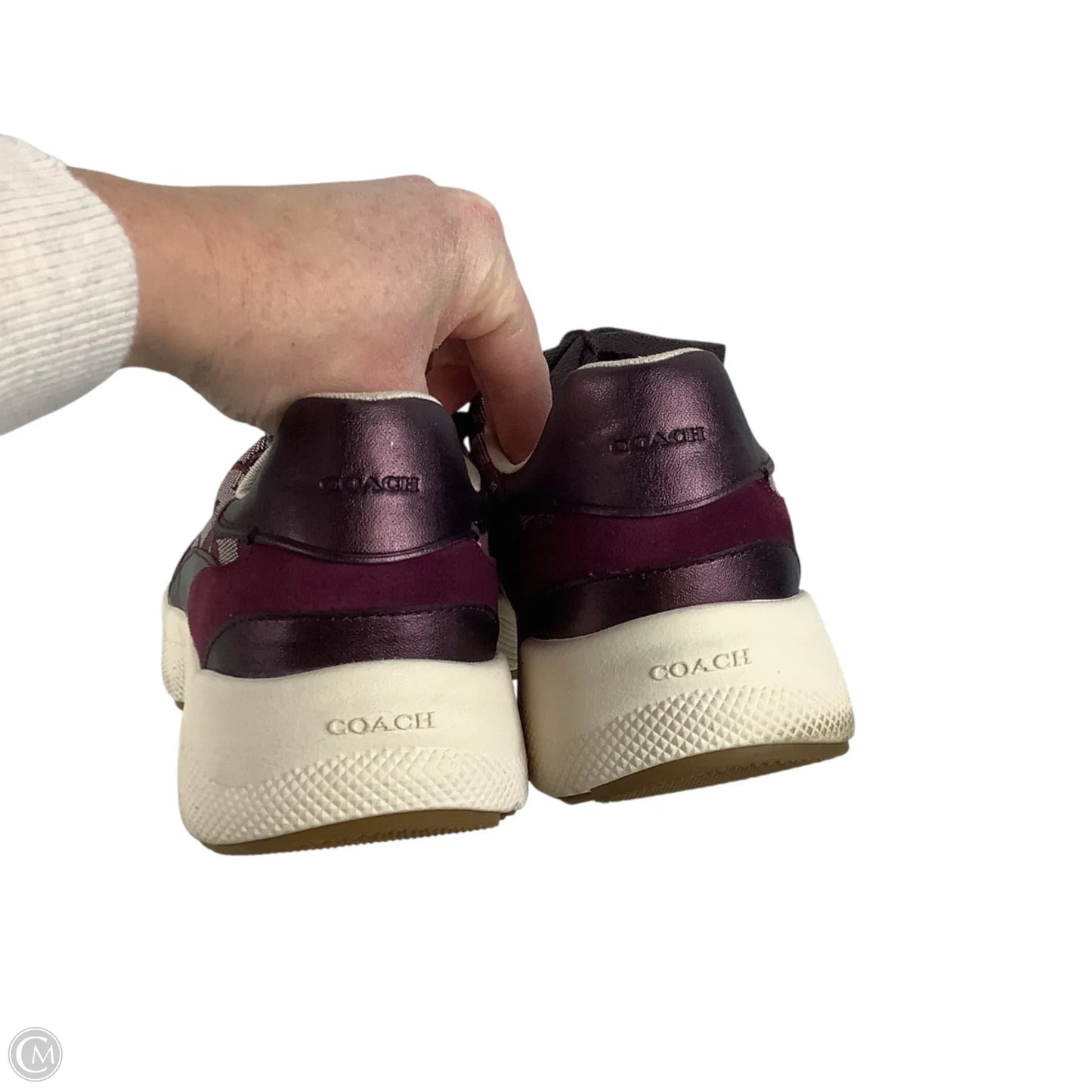 Shoes Designer By Coach In Maroon, Size: 10