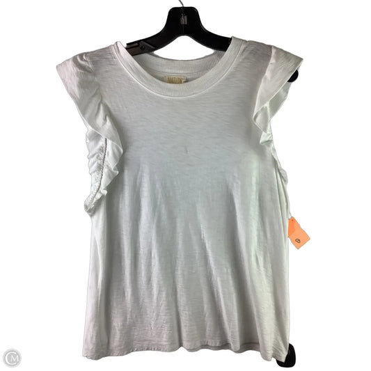 Top Short Sleeve By Nation In White, Size: L