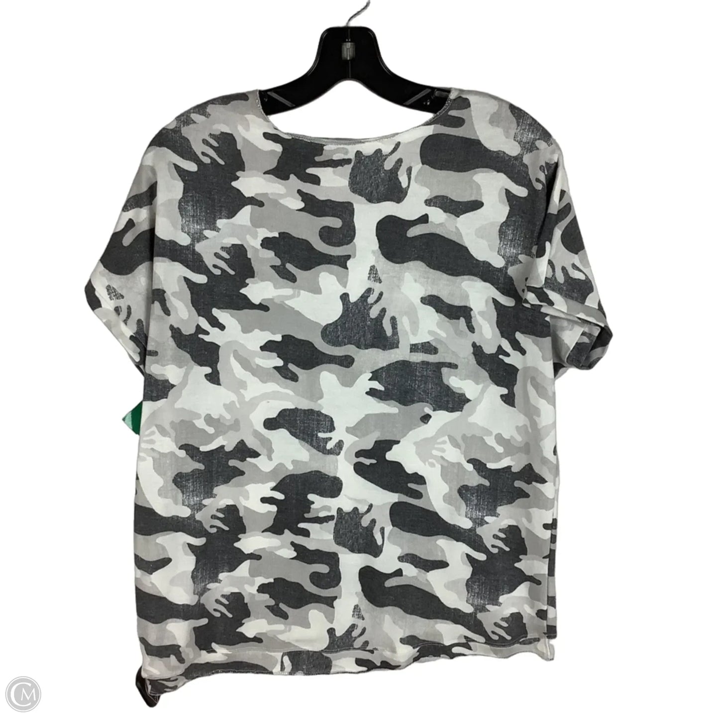 Top Short Sleeve By Charlie B In Geometric Pattern, Size: M