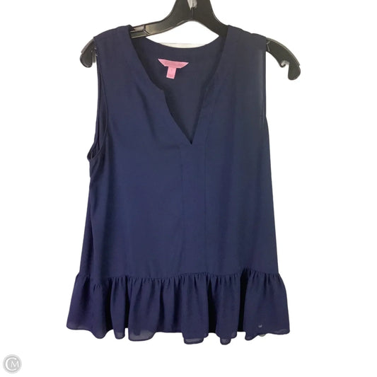 Top Sleeveless Designer By Lilly Pulitzer In Blue, Size: S