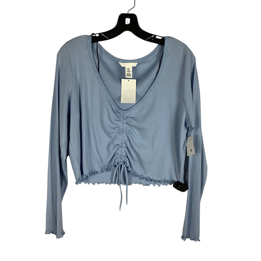 Top Long Sleeve By H&m In Blue, Size: Xl