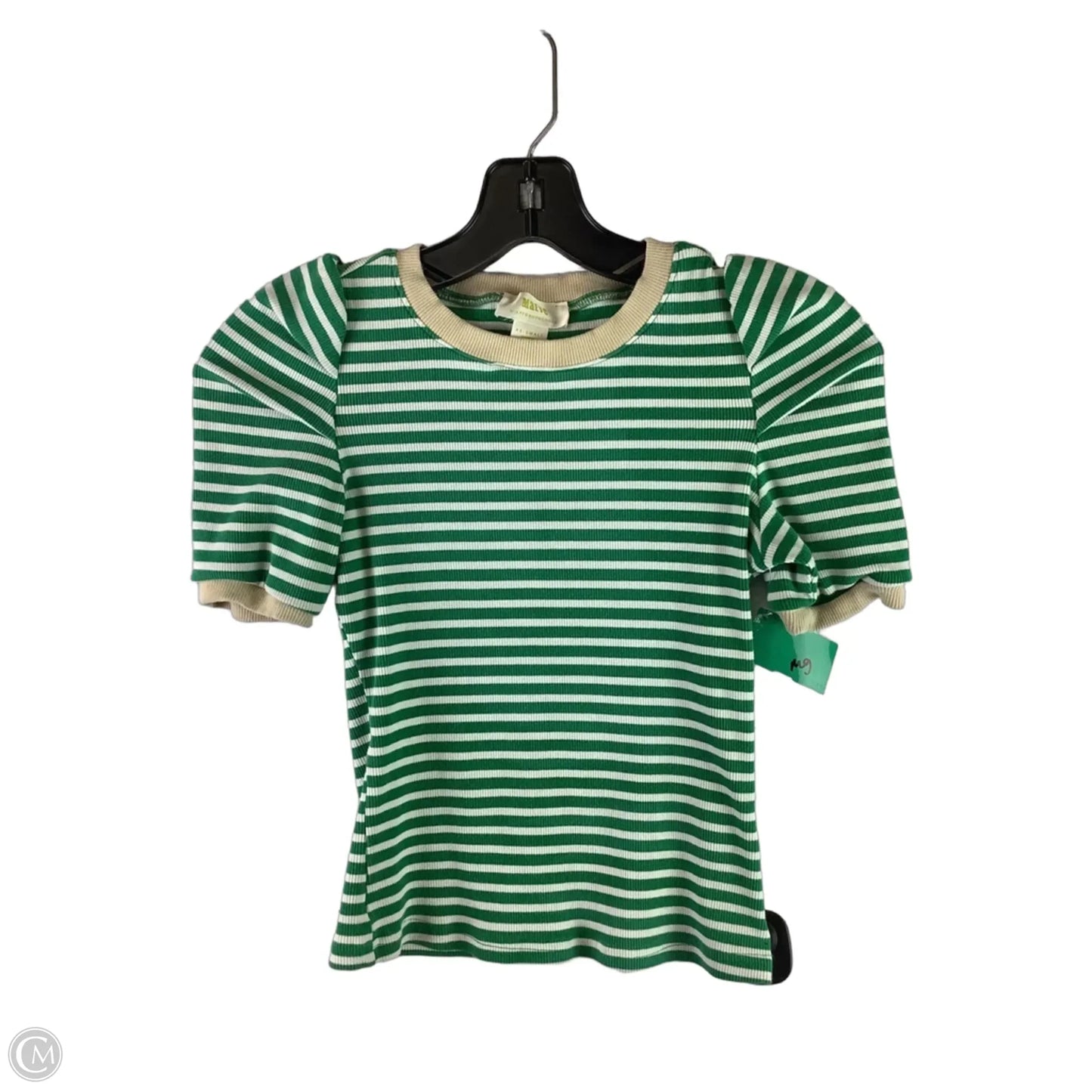 Top Short Sleeve By Maeve In Green, Size: Xxs