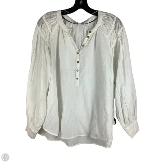 Top Long Sleeve By Pilcro In White, Size: M