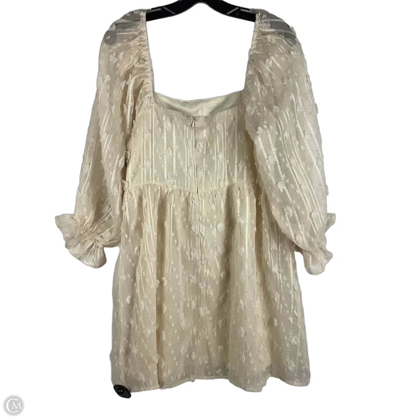 Dress Party Short By Flying Tomato In Cream, Size: M