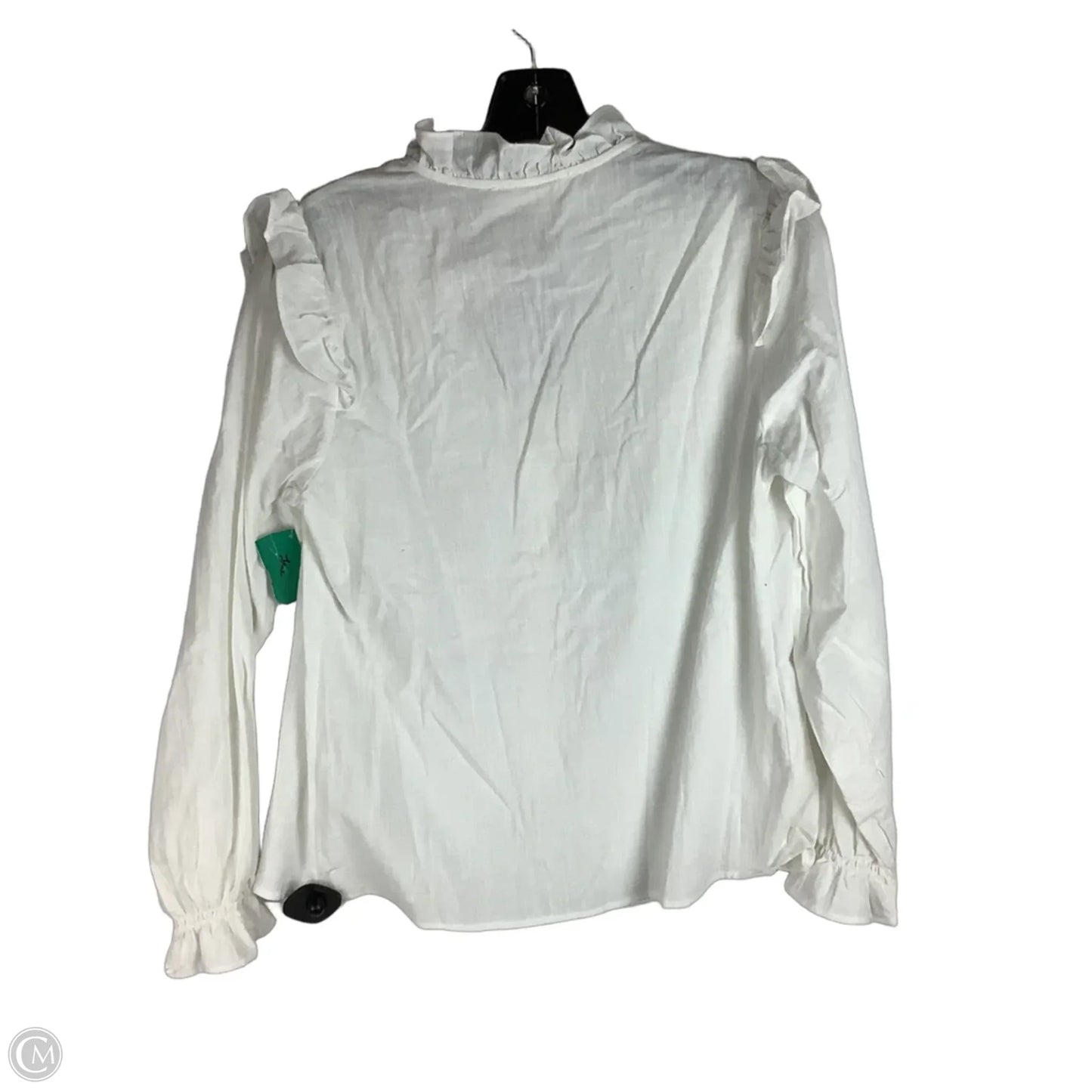 Top Long Sleeve By Vine & Love In White, Size: S