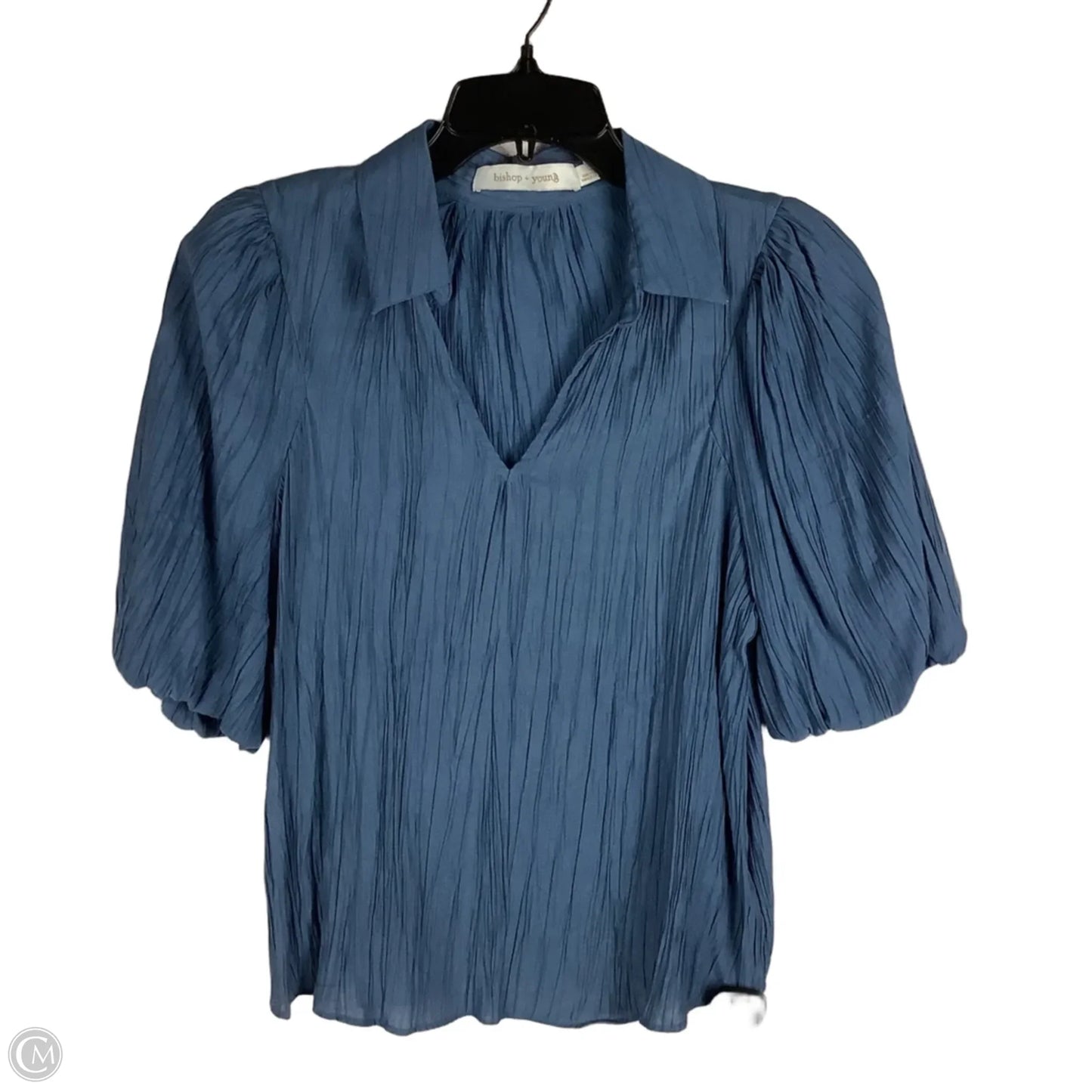 Top Short Sleeve By Bishop + Young In Blue, Size: S