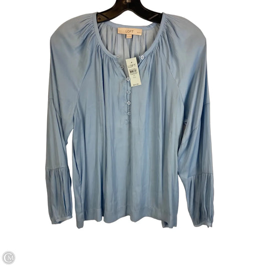 Top Long Sleeve By Loft In Blue, Size: Mp