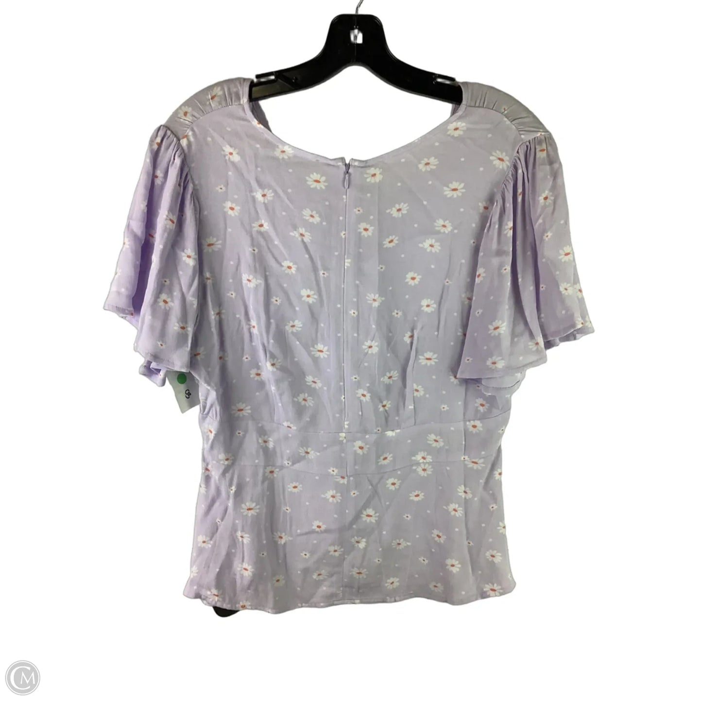 Top Short Sleeve By Loft In Purple, Size: 6
