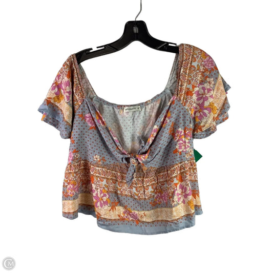 Top Short Sleeve By Rusttydustty In Multi-colored, Size: M