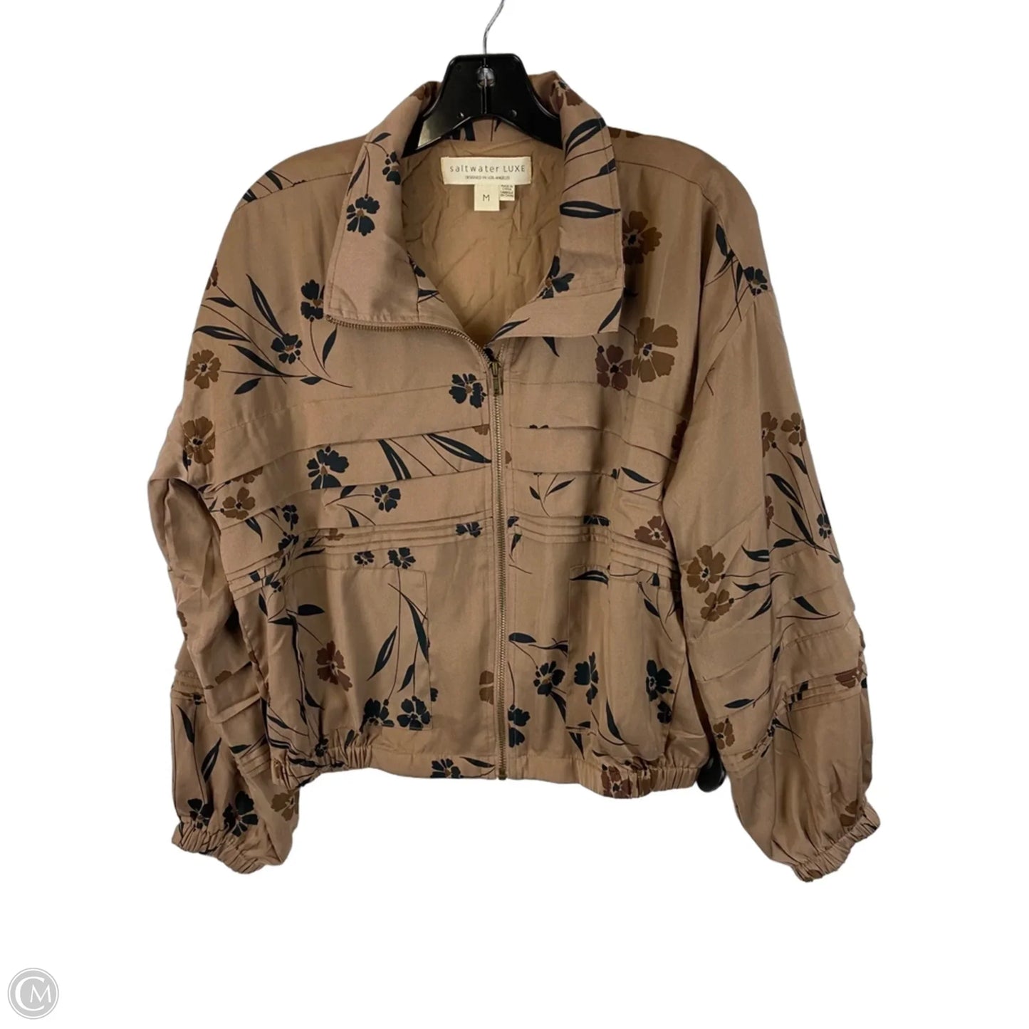 Jacket Moto By Saltwater Luxe In Brown, Size: M
