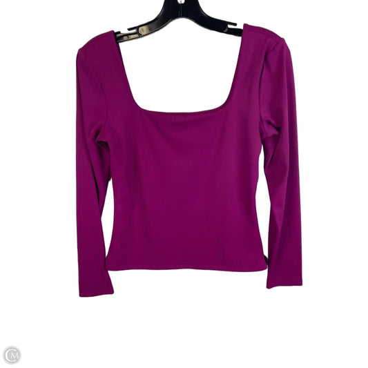 Top Long Sleeve By Express In Purple, Size: M