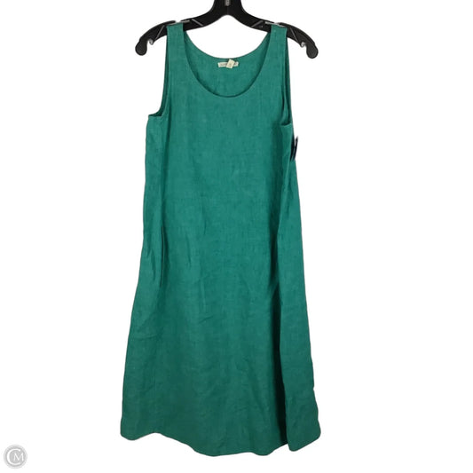Dress Casual Maxi By Eileen Fisher In Green, Size: Xxs