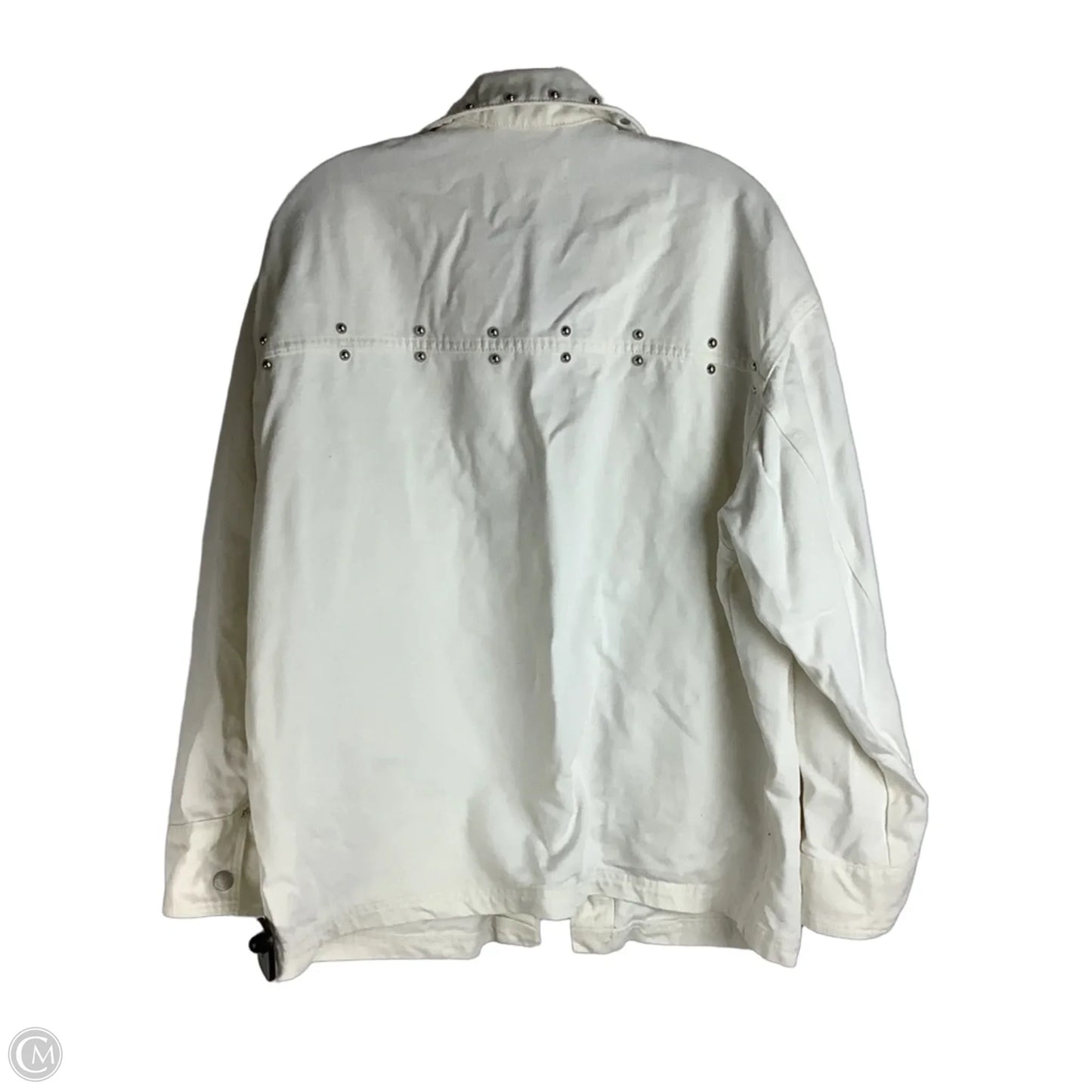 Jacket Denim By Universal Thread In White Denim, Size: S (oversized)