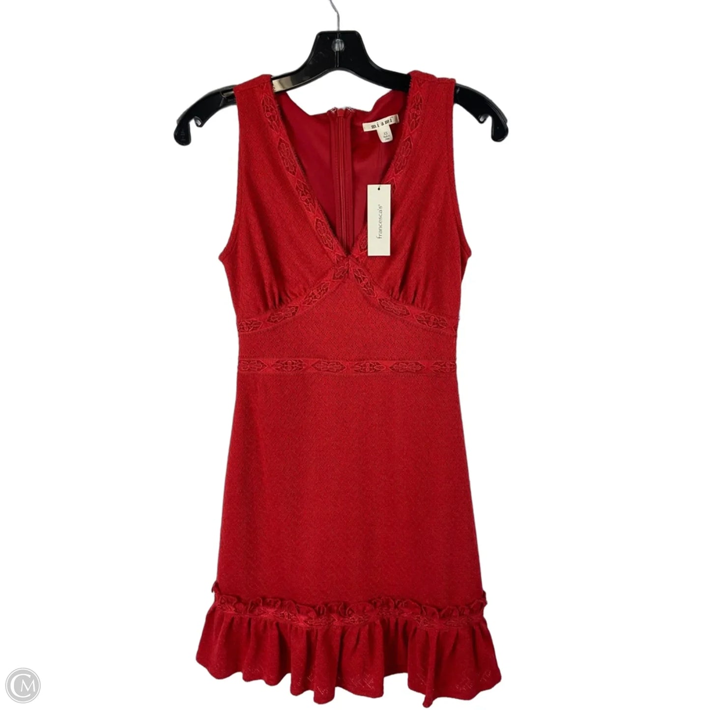 Dress Casual Midi By Mi Ami In Red, Size: Xs