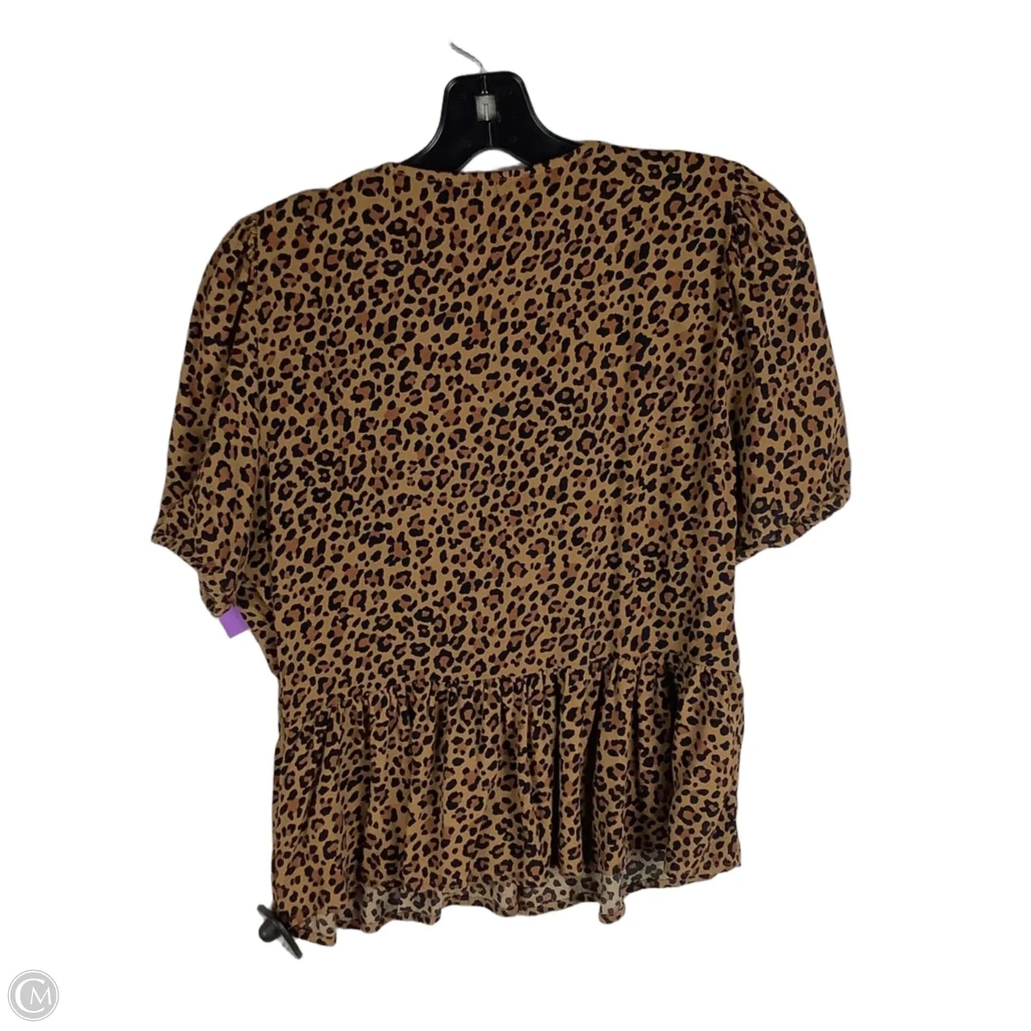 Top Short Sleeve By J. Crew In Animal Print, Size: 12