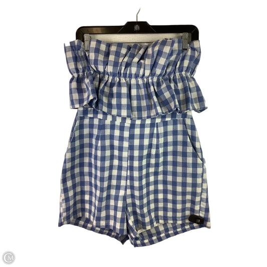 Romper By Entro In Checkered Pattern, Size: L