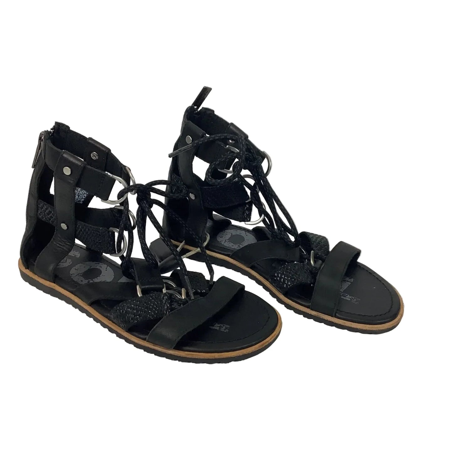 Sandals Flats By Sorel In Black, Size: 6