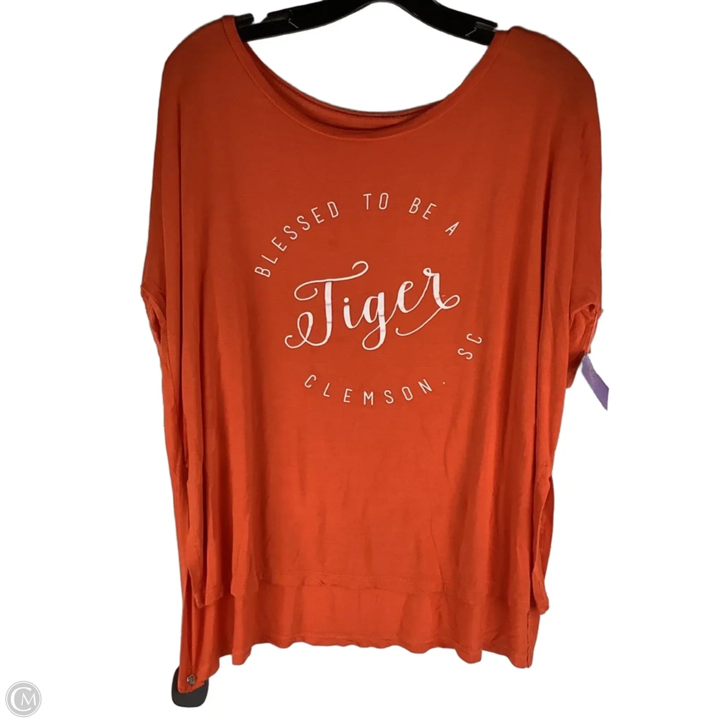 Top Short Sleeve By Clothes Mentor In Orange, Size: L