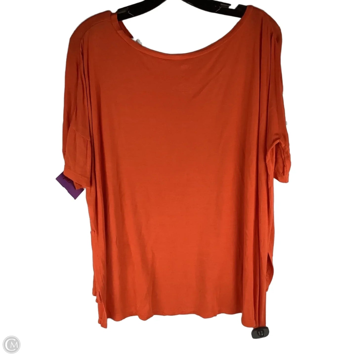 Top Short Sleeve By Clothes Mentor In Orange, Size: L