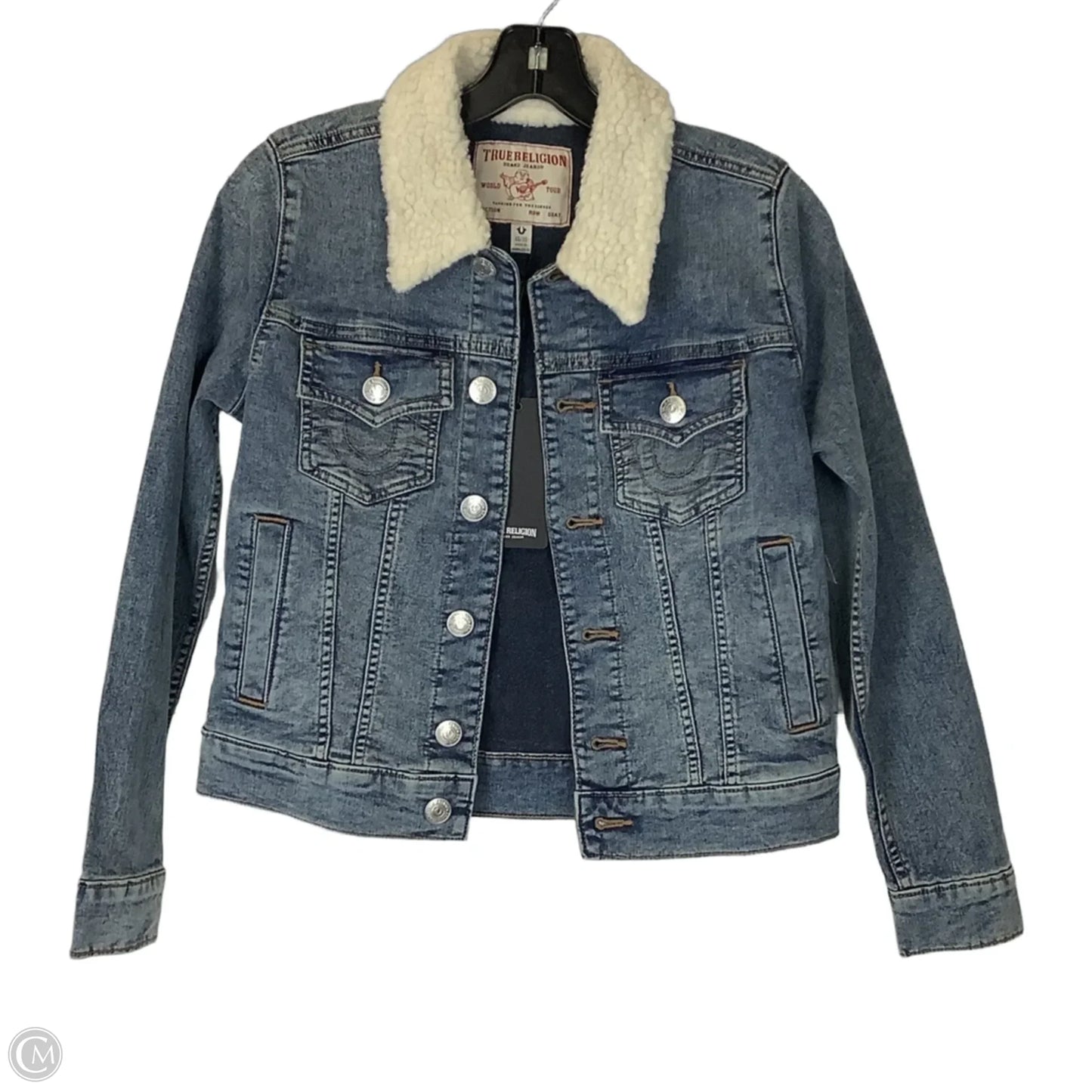 Jacket Denim By True Religion In Blue Denim, Size: Xs