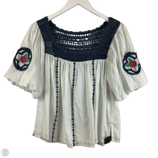 Top Short Sleeve By Cleobella In White, Size: S