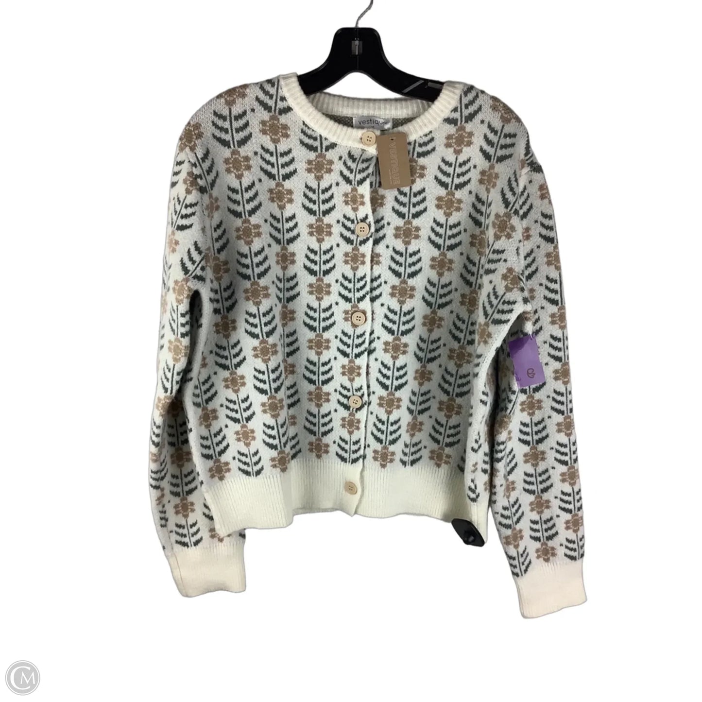 Sweater By Vestique In Floral Print, Size: M