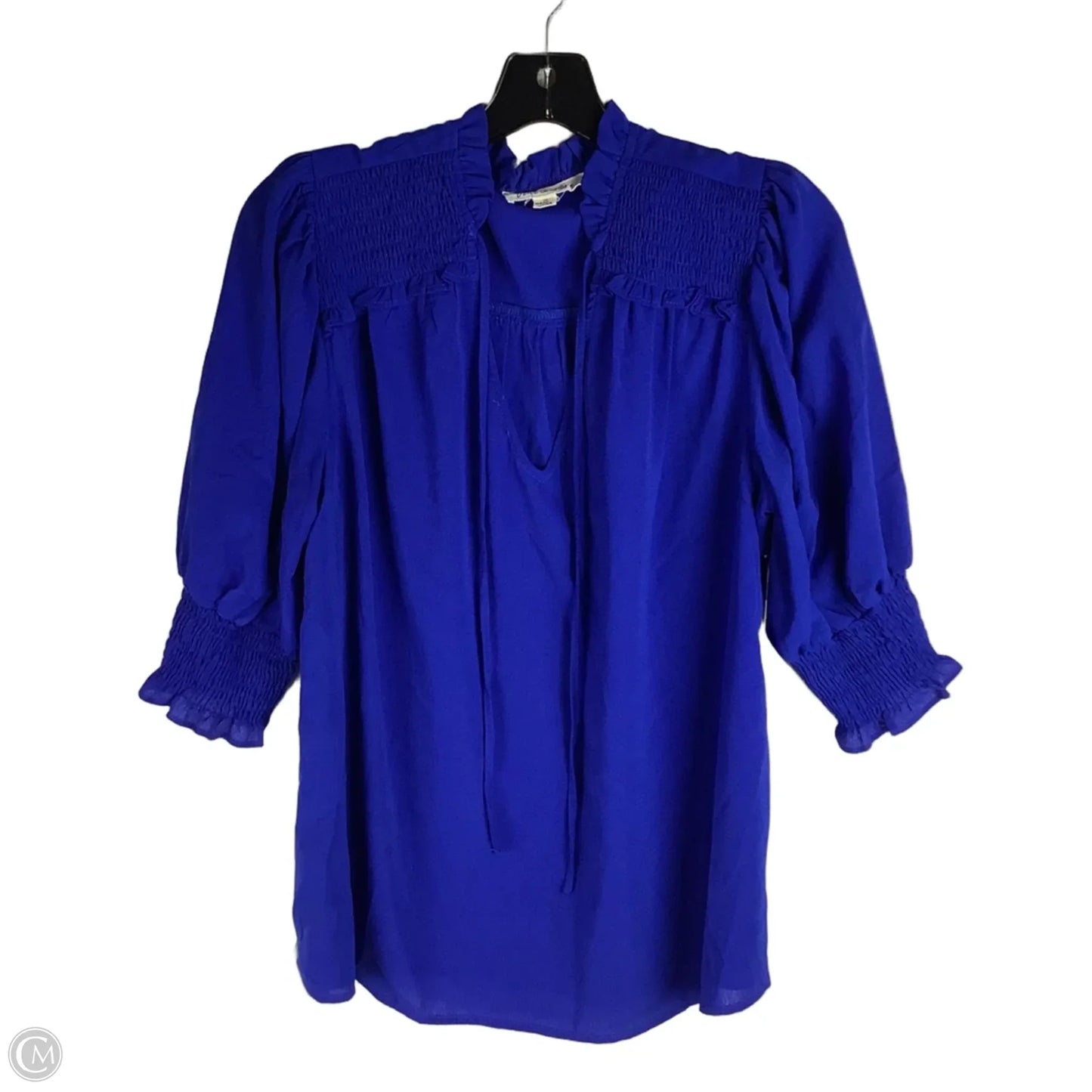 Top Short Sleeve By Vine & Love In Blue, Size: M
