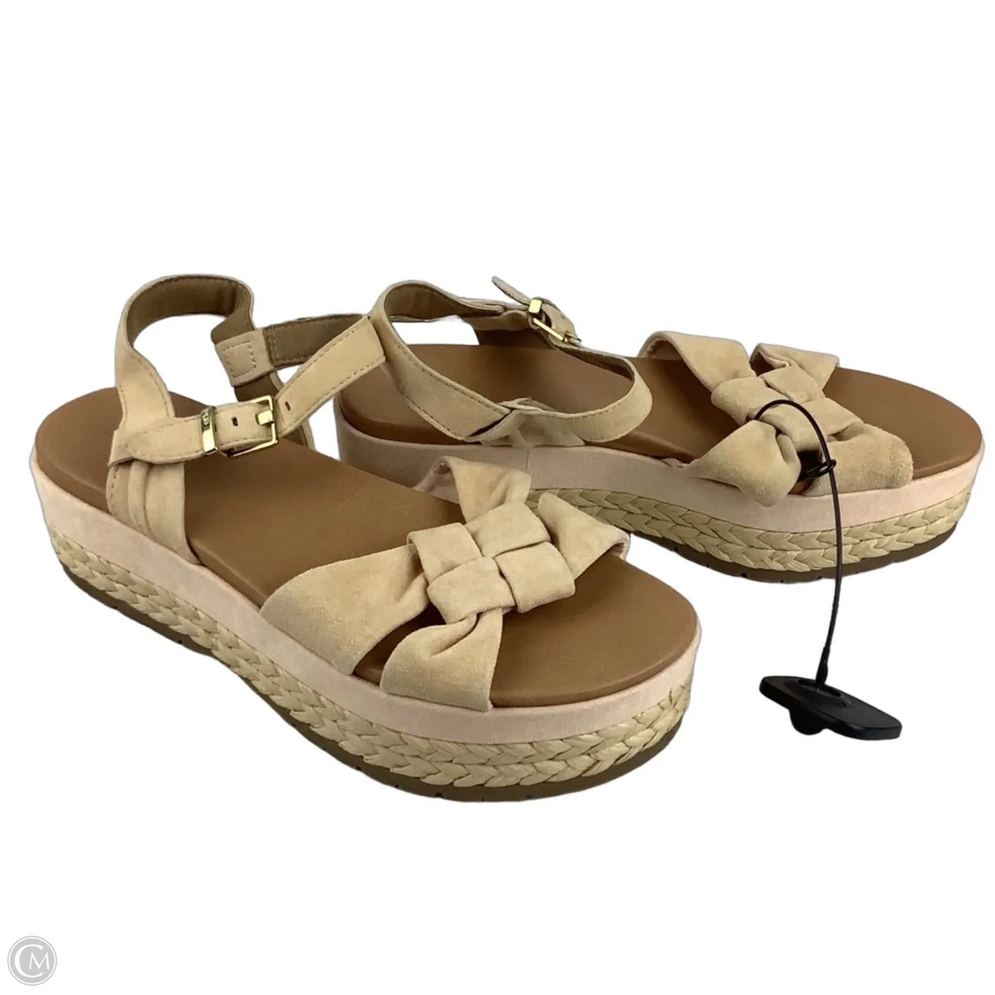 Sandals Designer By Ugg In Cream, Size: 10