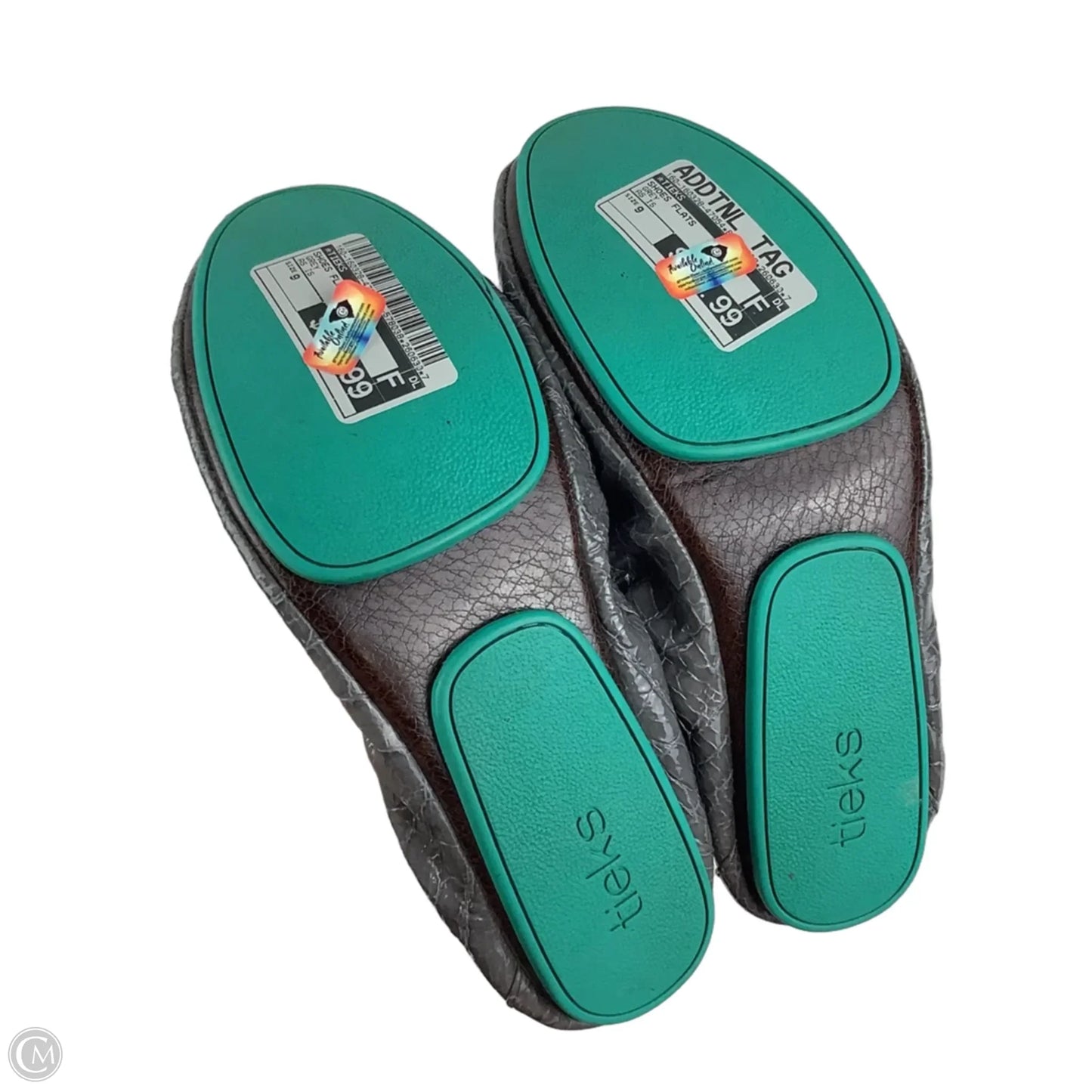 Shoes Flats By Tieks In Grey, Size: 9