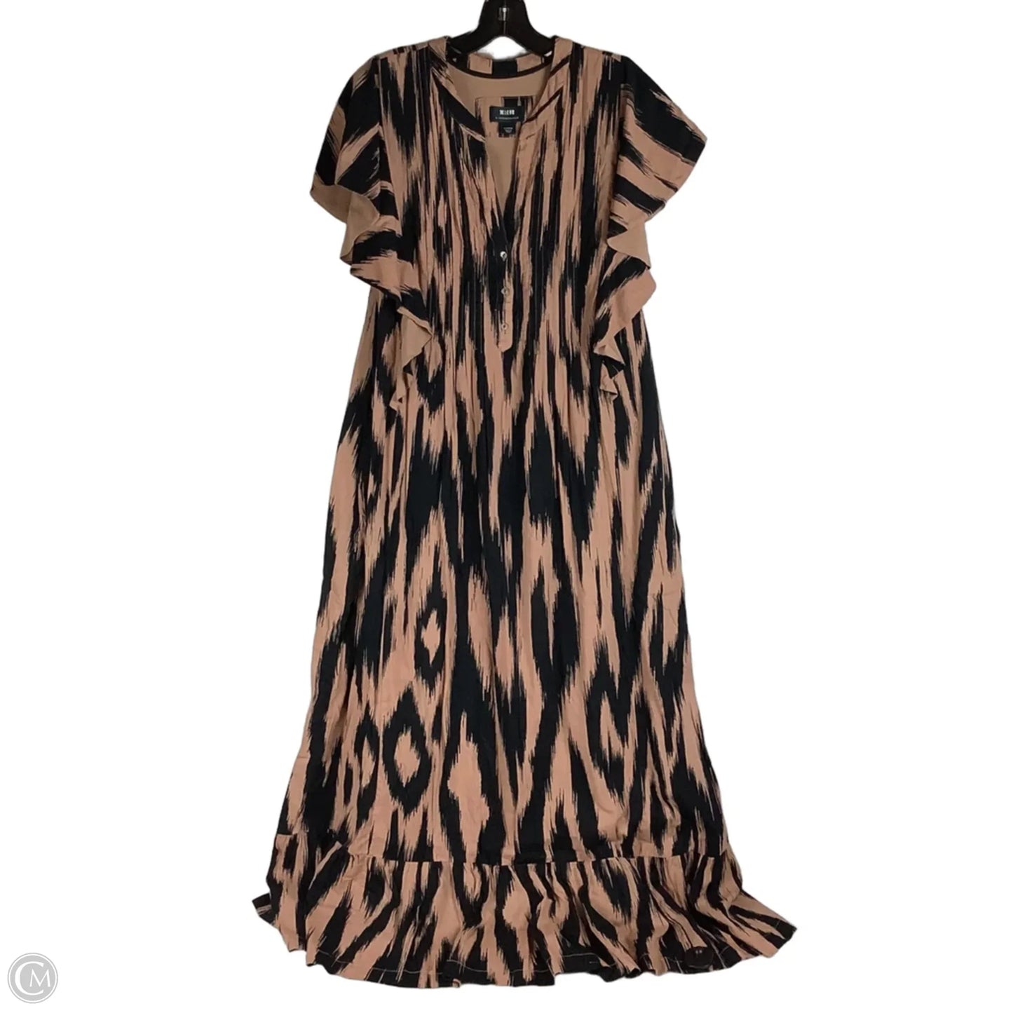 Dress Casual Maxi By Maeve In Brown, Size: L
