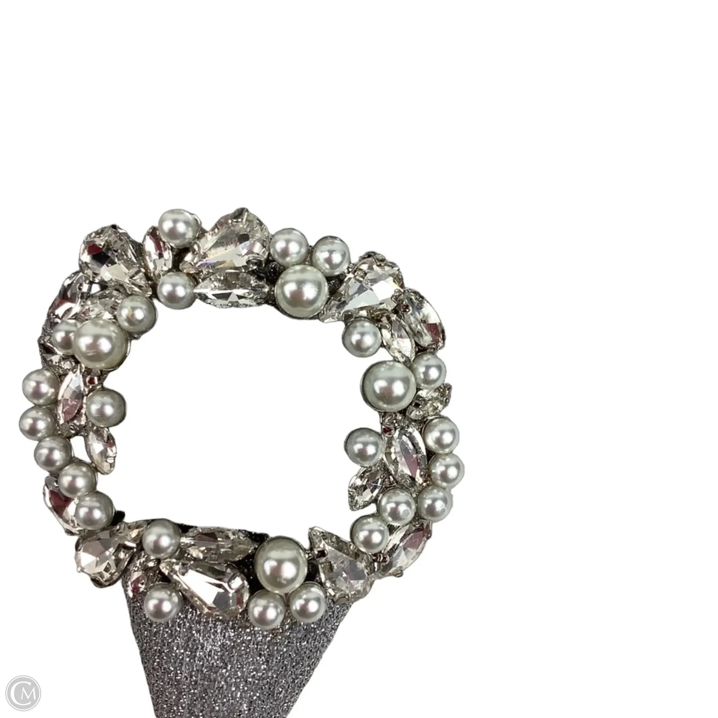 Shoes Heels Stiletto By Badgley Mischka In Silver, Size: 7.5