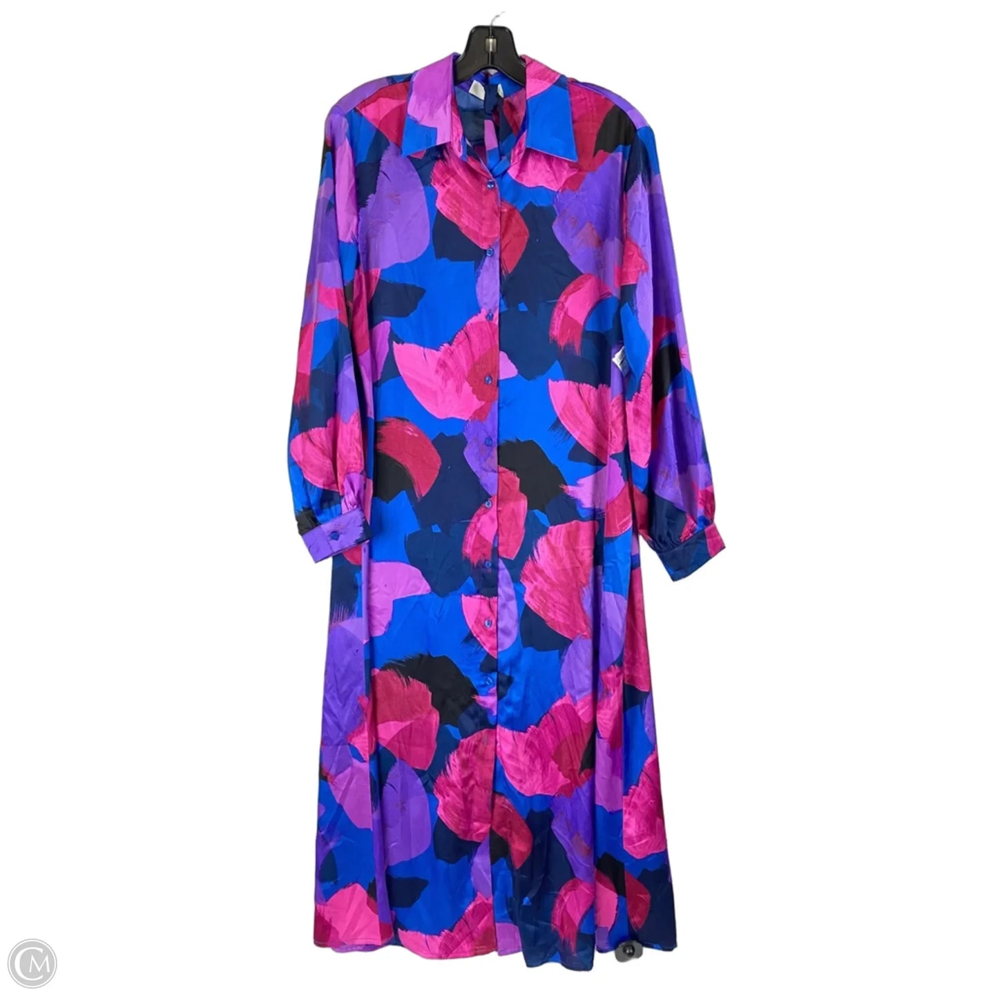 Dress Casual Maxi By Clothes Mentor In Blue & Purple, Size: S