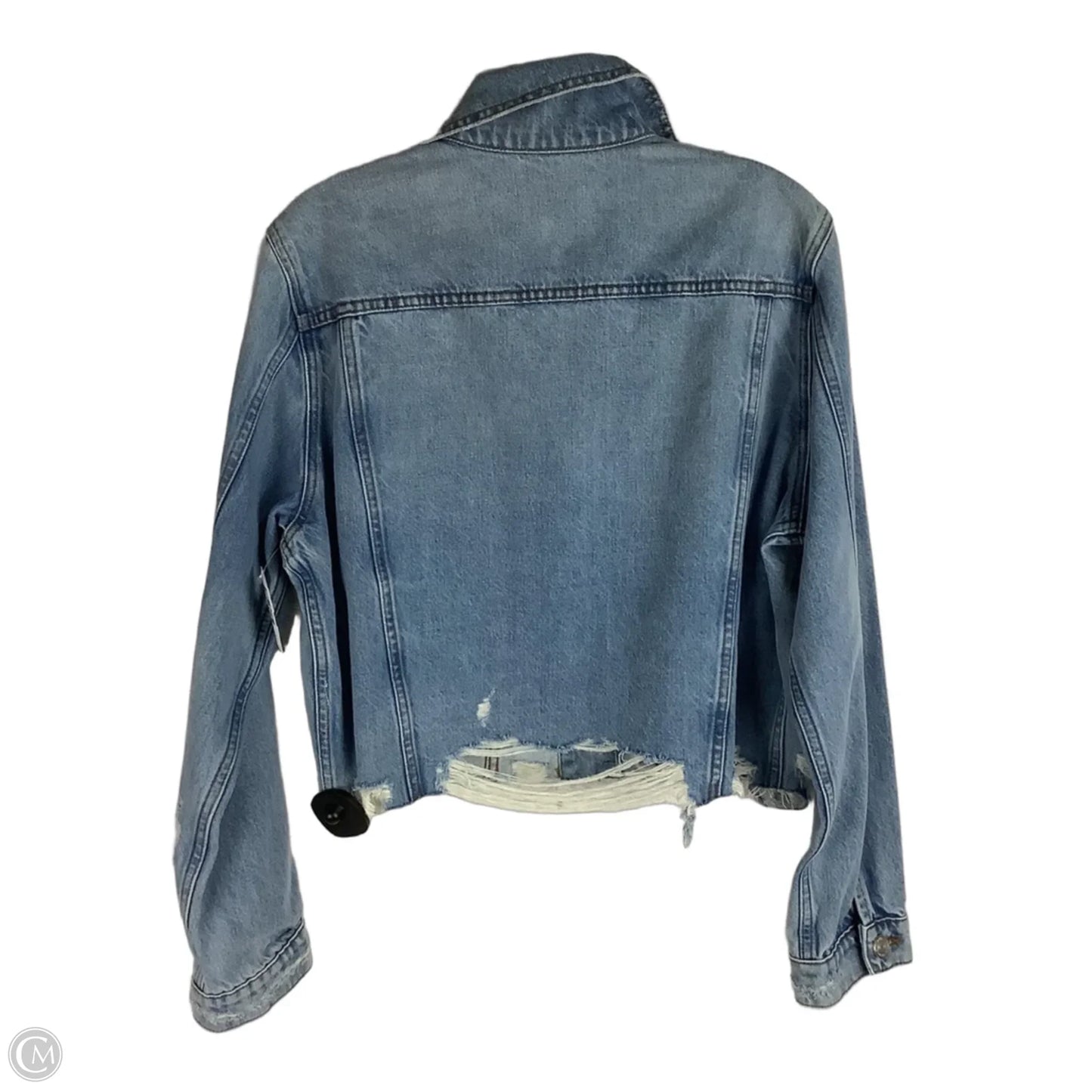 Jacket Denim By Frame In Blue Denim, Size: S