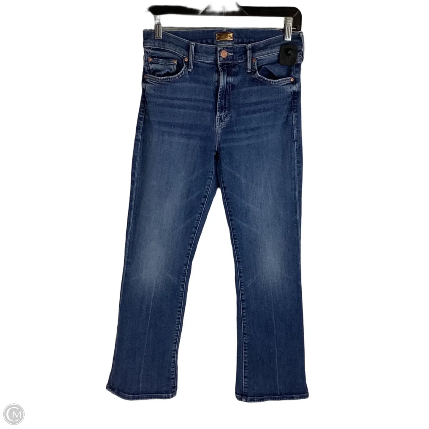 Jeans Straight By Mother In Blue Denim, Size: 8 (29)
