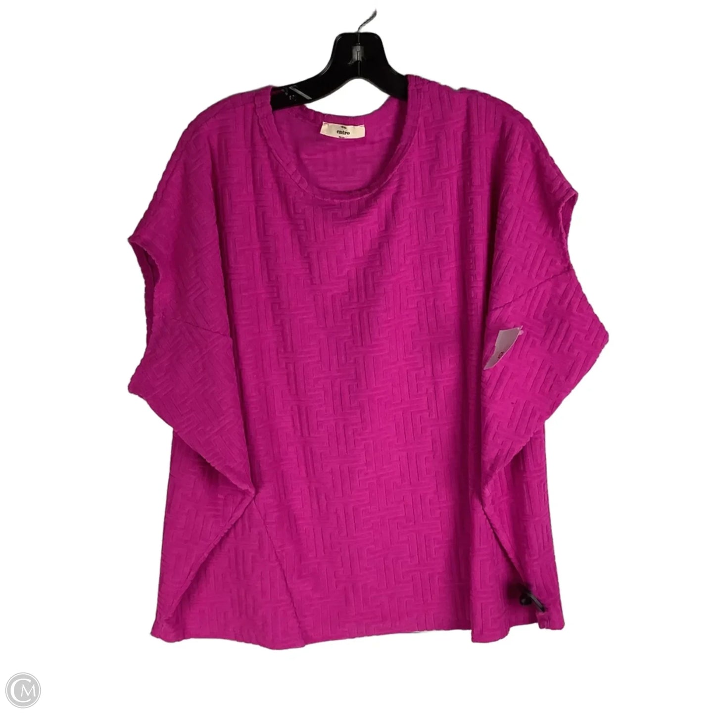 Top Short Sleeve By Entro In Pink, Size: M