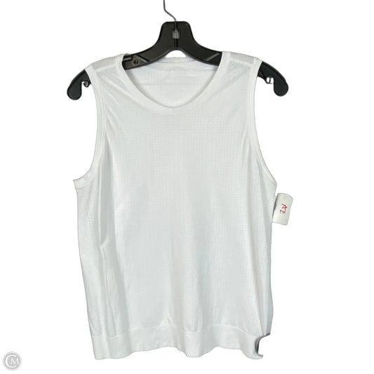 Athletic Tank Top By Athleta In White