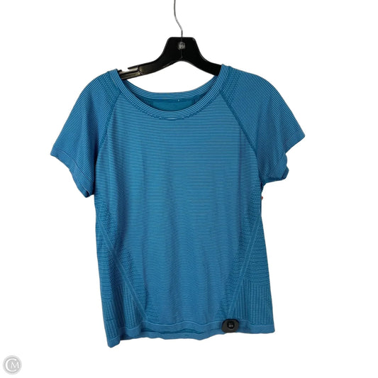 Athletic Top Short Sleeve By Athleta In Blue