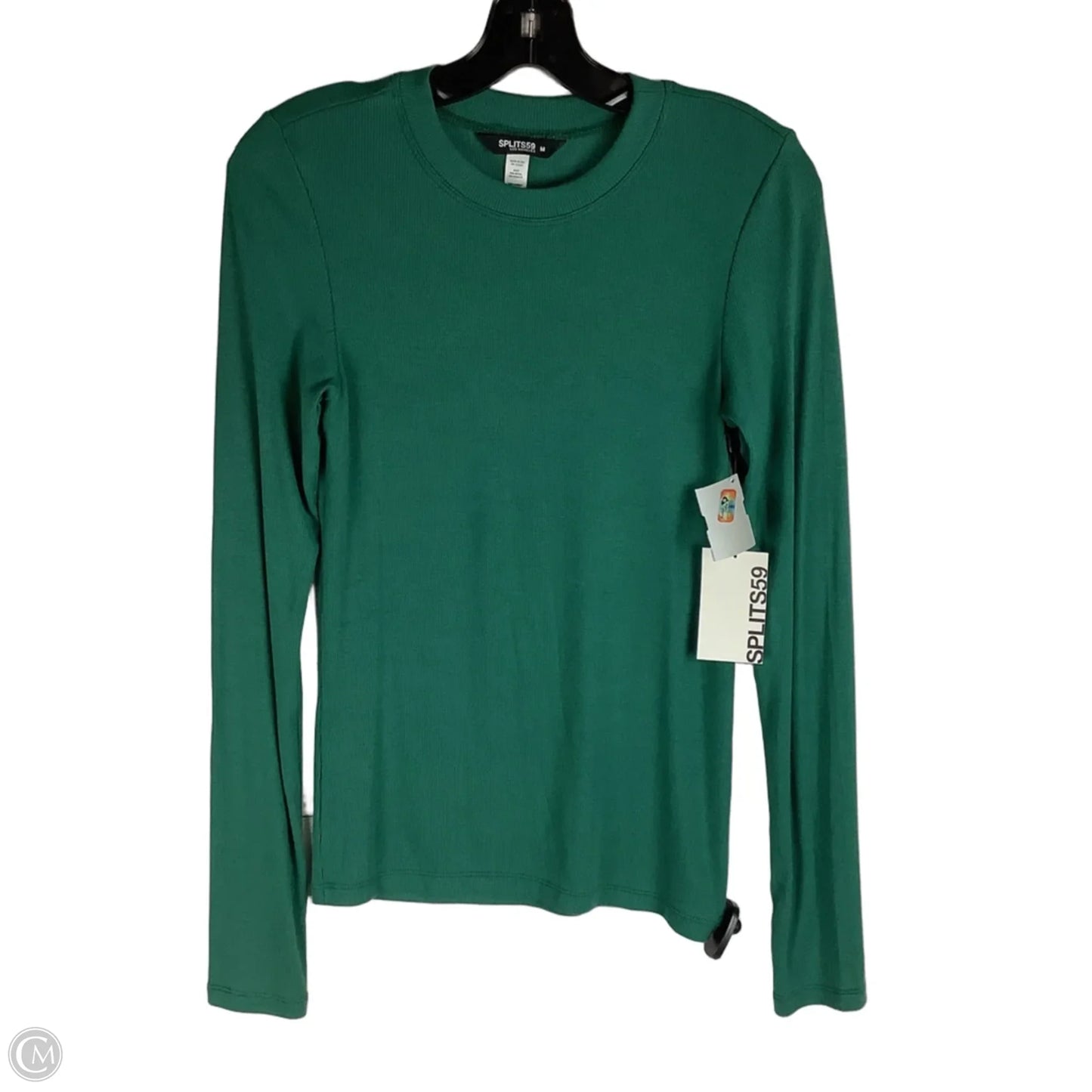 Top Long Sleeve By Splits59 In Green, Size: M